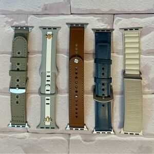 Set of Five Watch Bands compatible with Apple Watch